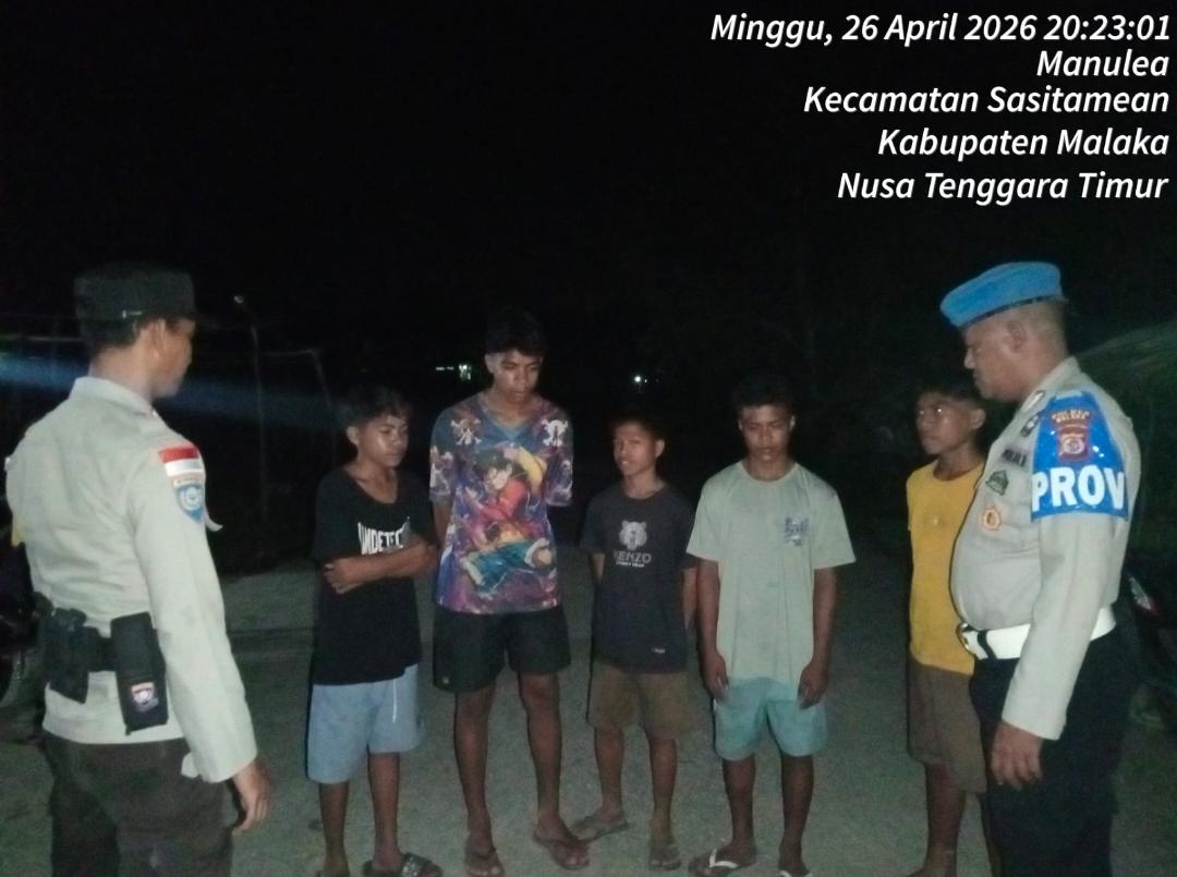 Polsek Sasitamean Intensifkan Patroli Dialogis, Cegah Curanmor dan Tawuran Pemuda