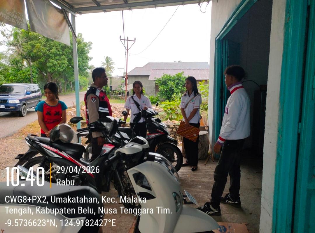 Patroli Siang Polsek Malaka Tengah, Humanis Beri Imbauan dan Jaga Kamtibmas Tetap Kondusif