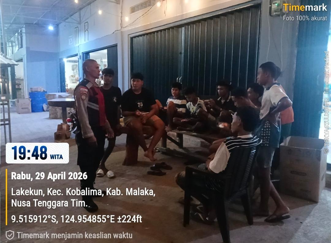 Polres Malaka Melalui Polsek Kobalima Tegas Imbau Warga Jauhi Miras, Aktif Lapor Kejadian, dan Tolak Segala Bentuk Perjudian