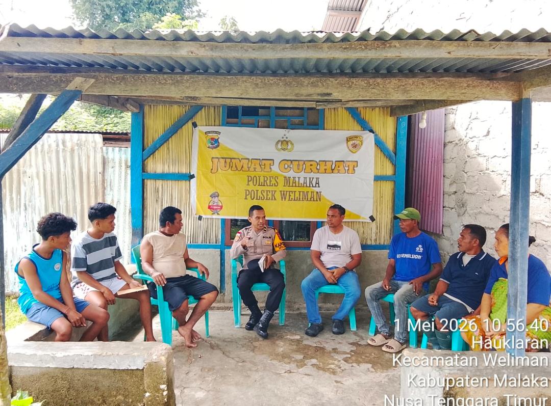 Jumat Curhat Polsek Weliman, Perkuat Sinergi Polri dan Masyarakat Jaga Kamtibmas