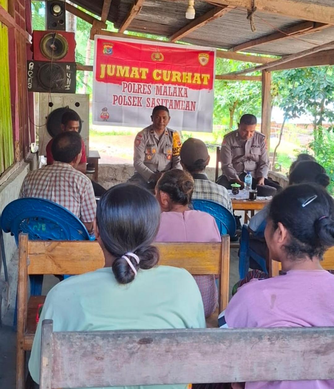 Jumat Curhat Polsek Sasitamean, Solusi Bersama Atasi Permasalahan Warga