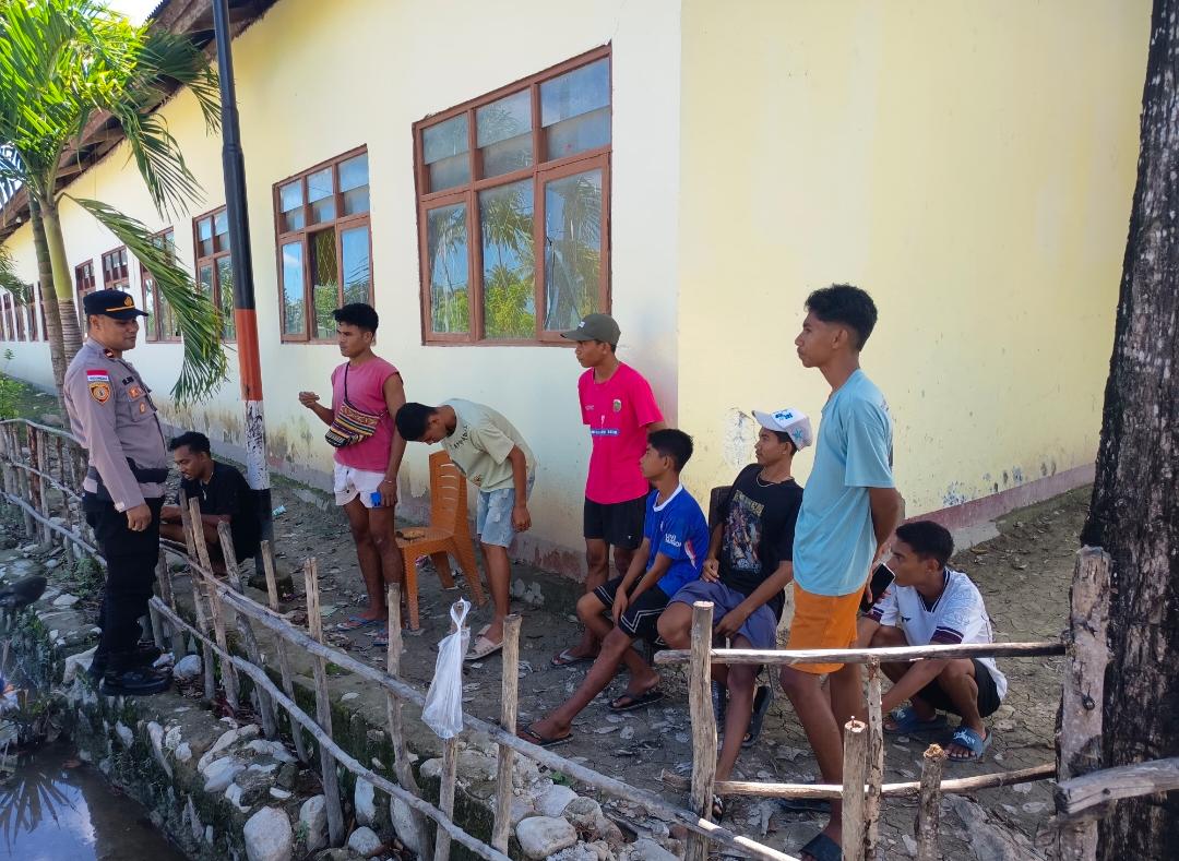 Patroli Siang Polsek Malaka Barat, Tekan Potensi Gangguan Kamtibmas di Kalangan Pemuda