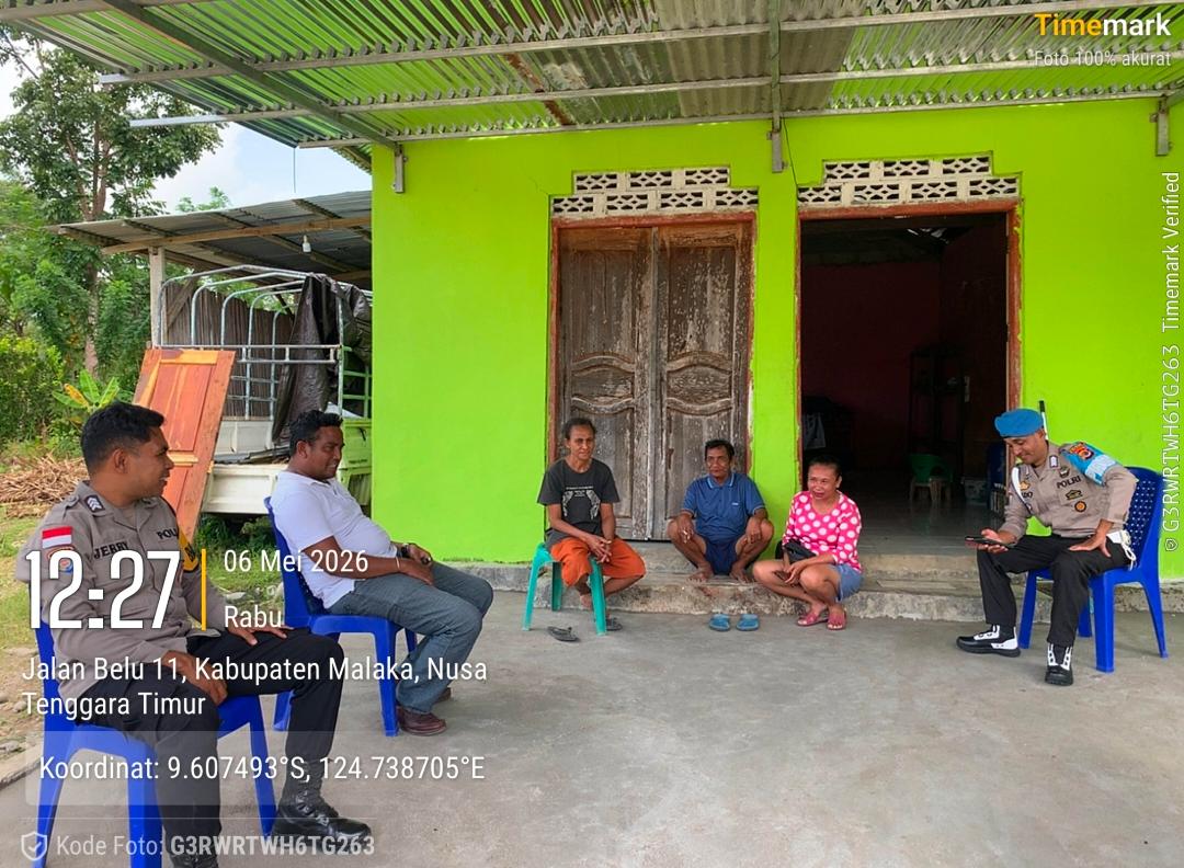 Patroli Dialogis Polsek Rinhat, Polisi Ajak Warga Bersama Jaga Kamtibmas