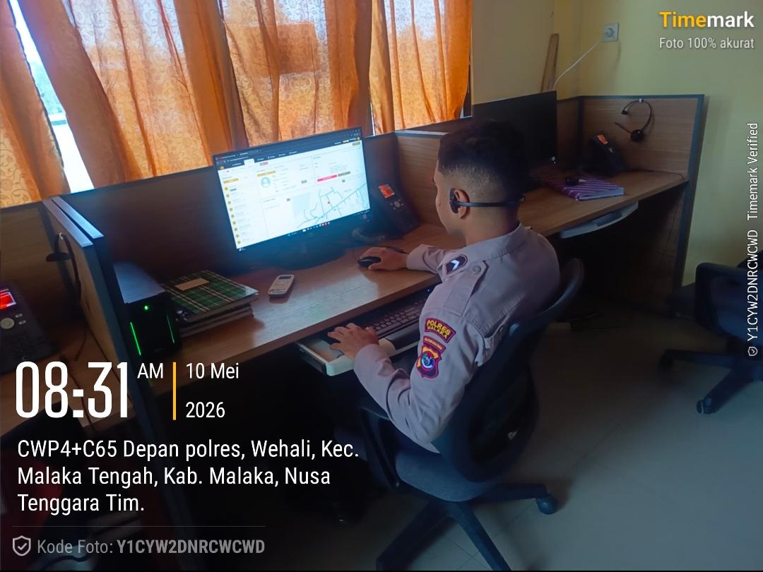 Pelayanan Call Center 110 Polres Malaka Siaga 24 Jam, Wujud Respons Cepat untuk Masyarakat