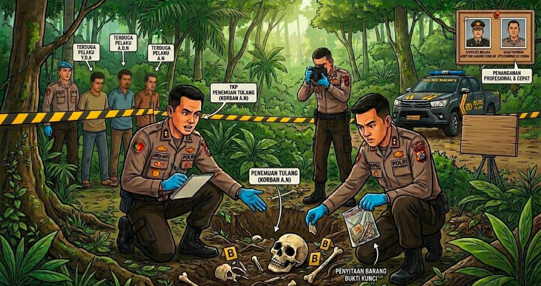 Polres Malaka Bergerak Cepat Ungkap Kasus Dugaan Pembunuhan di Laenmanen