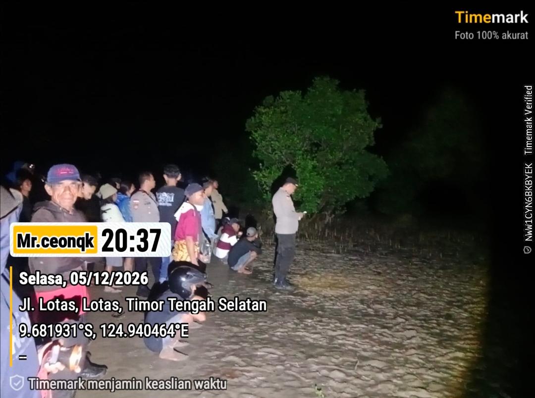 Respons Cepat Polri Bersama Warga Lakukan Pencarian Korban Terkaman Buaya di Muara Hasan Abudenok