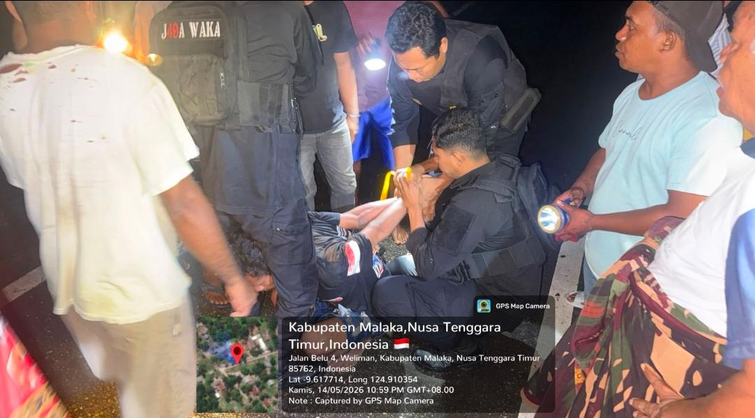 Gerak Cepat Unit Turjawali Polres Malaka Amankan Terduga Pelaku Curanmor Saat Patroli Dialogis