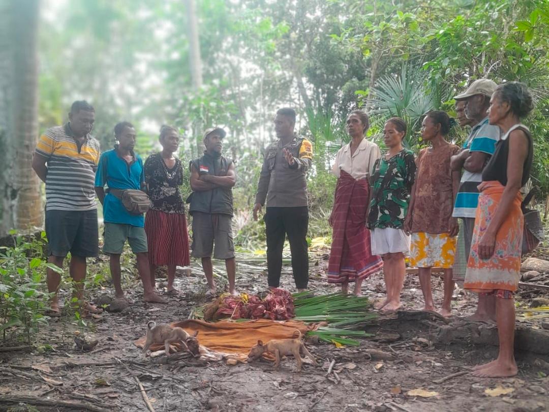 Problem Solving Humanis, Polres Malaka Berhasil Mediasi Perselisihan Sapi Masuk Kebun Secara Kekeluargaan